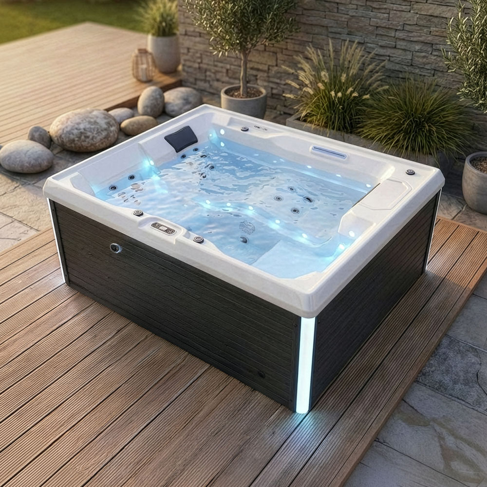 Outdoor Whirlpool STREAM PURE 211 x 156 cm für 3 Personen Outdoor Whirlpool STREAM PURE 211 x 156 cm für 3 Personen