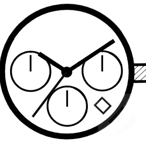 Kleinuhrwerk Automatik Valjoux 7753 SC, D4, CHR Kleinuhrwerk Automatik Valjoux 7753 SC, D4, CHR