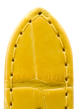 Lederband Alligator Louisiana 18mm gelb Lederband Alligator Louisiana 18mm gelb