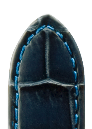 Lederband Alligator Louisiana 16mm dunkelblau Lederband Alligator Louisiana 16mm dunkelblau