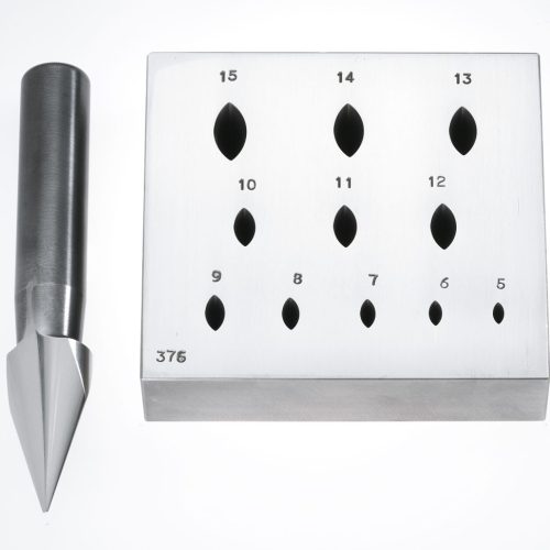 Einstauchmatrize Oval spitz 5×2 – 15×7 mm
