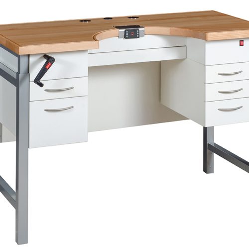 BENCHALIST Goldschmiedetisch Modular II - Ergonomic III, Kurbel BENCHALIST Goldschmiedetisch Modular II - Ergonomic III, Kurbel