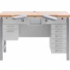 BENCHALIST Uhrmachertisch Modular II - Ergonomic II inkl. Container, Kurbel
