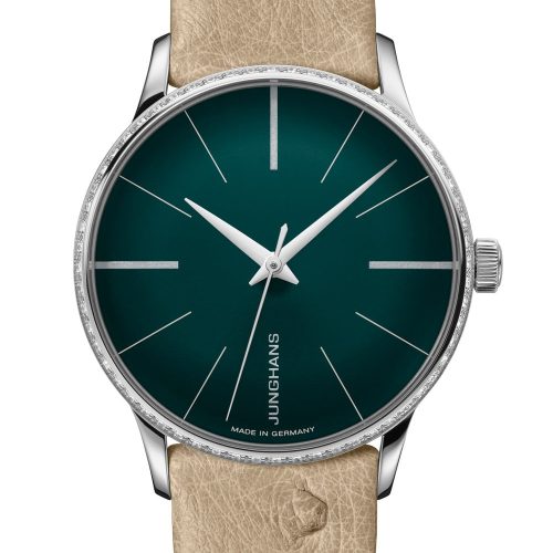 Junghans 27/3240.00 Meister Damenarmbanduhr Automatic Beige/Grün Junghans 27/3240.00 Meister Damenarmbanduhr Automatic Beige/Grün