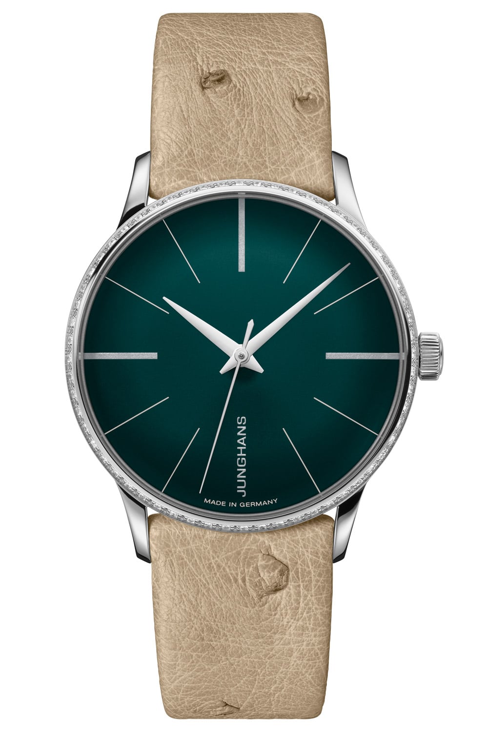 Junghans 27/3240.00 Meister Damenarmbanduhr Automatic Beige/Grün