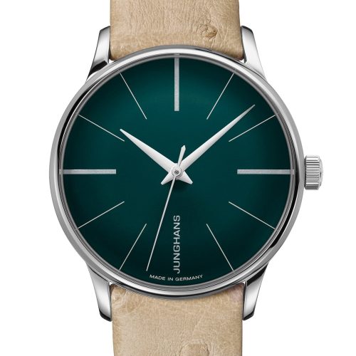 Junghans 27/3343.00 Meister Damenuhr Automatic Beige/Dunkelgrün Junghans 27/3343.00 Meister Damenuhr Automatic Beige/Dunkelgrün