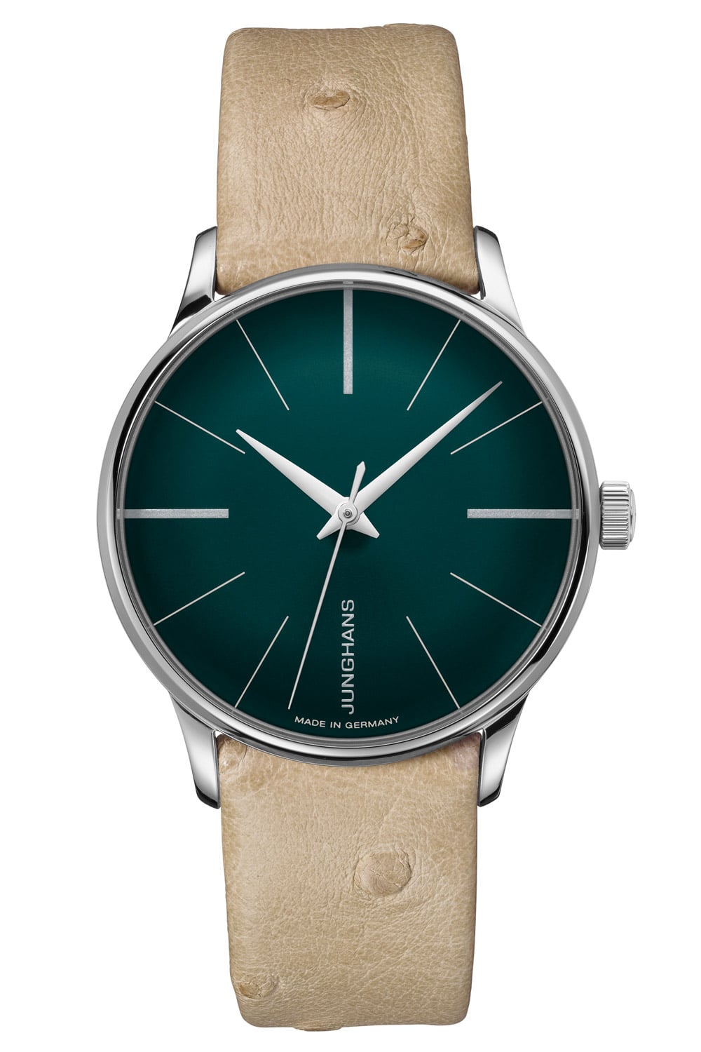 Junghans 27/3343.00 Meister Damenuhr Automatic Beige/Dunkelgrün