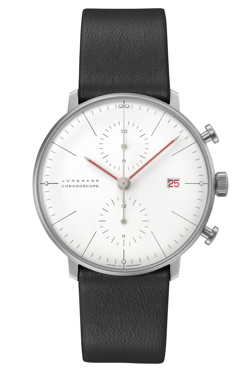 Junghans 27/4303.02 max bill Chronoscope Bauhaus Herrenuhr