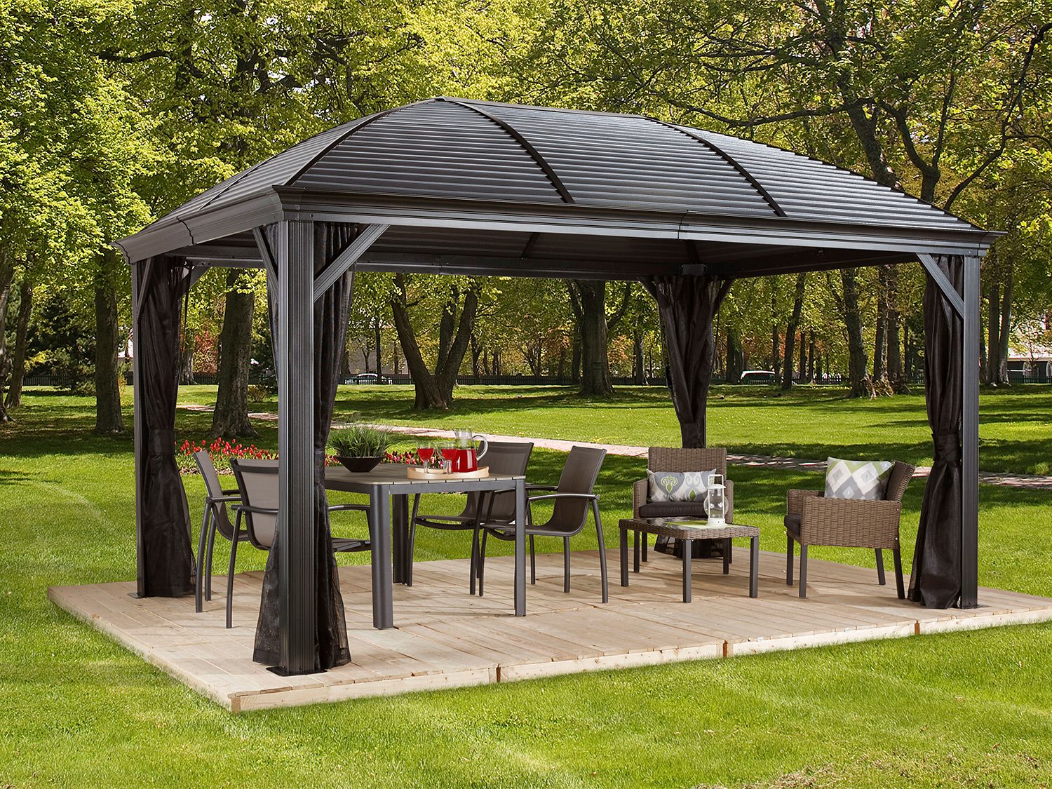 SOJAG CANADA Pavillon Moreno 10x14, galv. Stahl