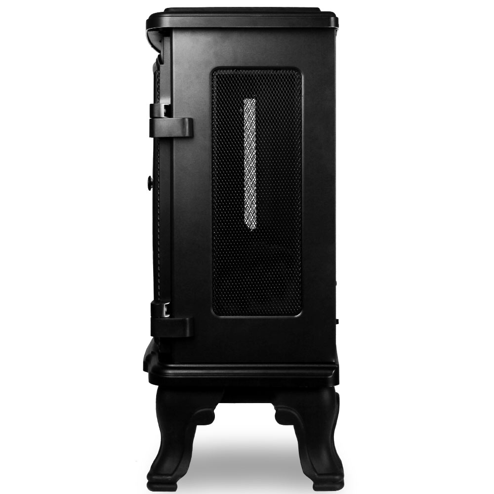 Elektrischer Doppeltür-Kamin Schwarz 2000W - Gallery 3 Elektrischer Doppeltür-Kamin Schwarz 2000W