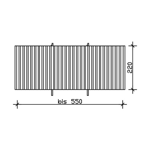 SKANHOLZ Rückwand, B x H: 78,5  x 220  cm, Holz, Farbe: natur
