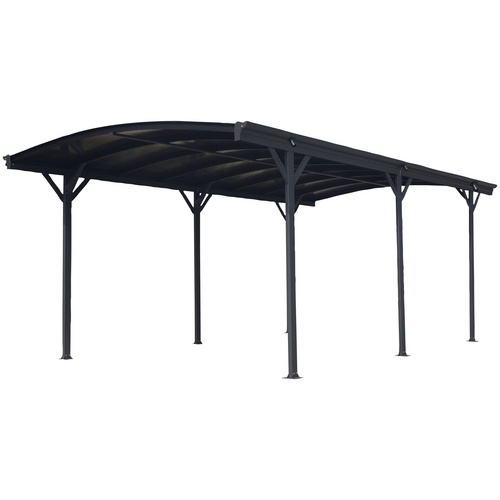FLORAWORLD Carport, Außenmaß BxT: 293,5 x 370 cm, anthrazit - grau