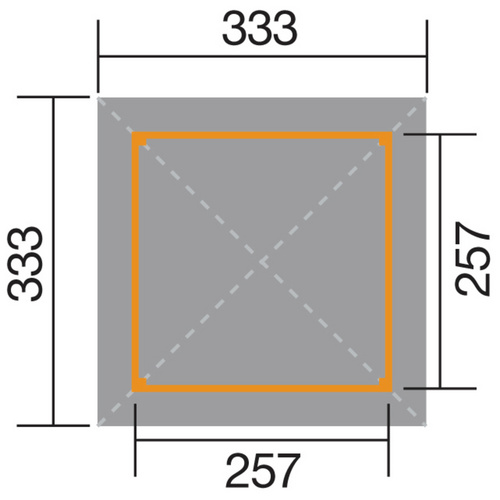 WEKA Pavillon »Paradies«, BxHxT: 333 x 286 x 333 cm - beige - Gallery 3 WEKA Pavillon »Paradies«, BxHxT: 333 x 286 x 333 cm - beige