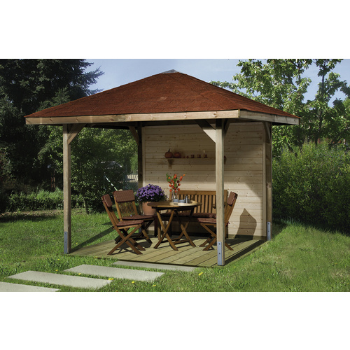 WEKA Pavillon »Paradies«, BxHxT: 333 x 286 x 333 cm - beige