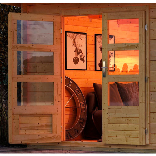 KARIBU Gartenhaus »Lagor 2«, Holz, BxHxT: 507 x 273 x 327 cm (Außenmaße inkl. Dachüberstand) - beige - Gallery 5 KARIBU Gartenhaus »Lagor 2«, Holz, BxHxT: 507 x 273 x 327 cm (Außenmaße inkl. Dachüberstand) - beige