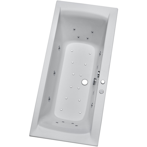 OTTOFOND Whirlpool-Komplettset »Rosa«, BxHxL: 80 x 57 x 170 cm, weiß, Farblichttherapie - weiss
