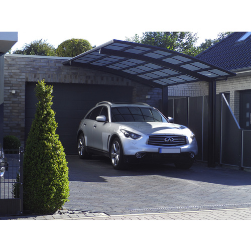 XIMAX Carport »Portoforte«, typ_60, BxT: 270,4 x 555,8 cm, Firsthöhe: 298 cm - schwarz