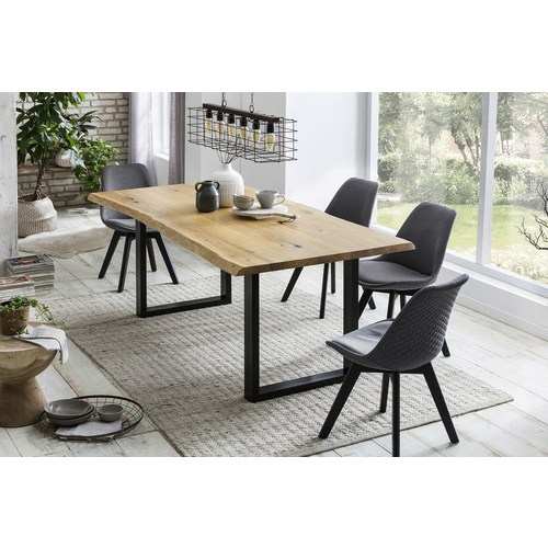 SalesFever Esstisch »Tisch«, BxT: 206 x 100 cm, metall|holz - beige