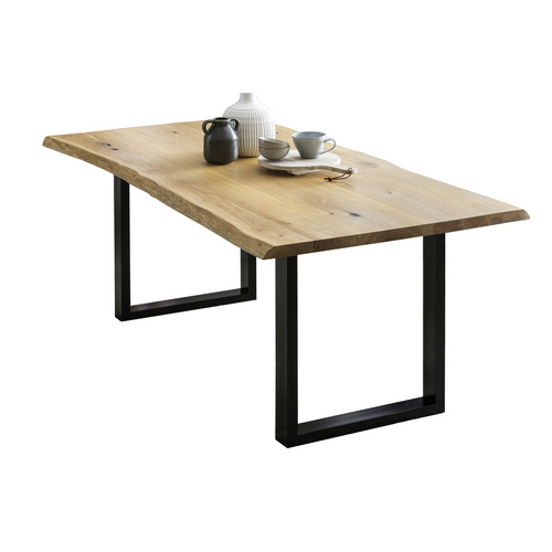 SalesFever Esstisch »Tisch«, BxT: 206 x 100 cm, metall|holz - beige