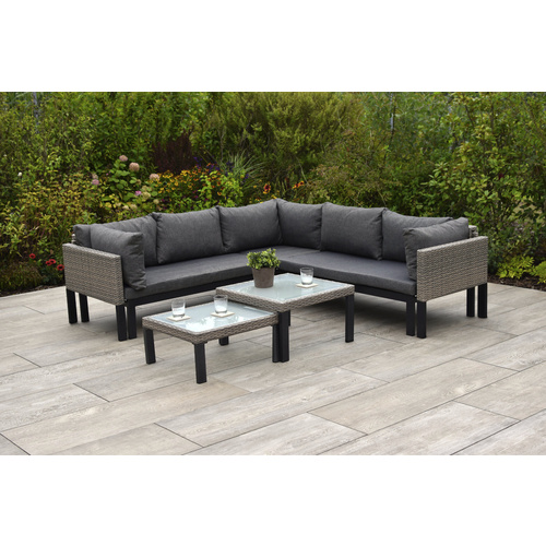 MERXX Gartenmöbel-Eckset »Amantea«, 7 Sitzplätze, Kunststoff, inkl. Auflagen - beige MERXX Gartenmöbel-Eckset »Amantea«, 7 Sitzplätze, Kunststoff, inkl. Auflagen - beige