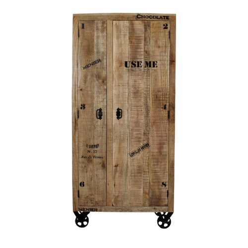 SIT Schrank »RUSTIC«, Mangoholz/Metall, 2-türig - braun