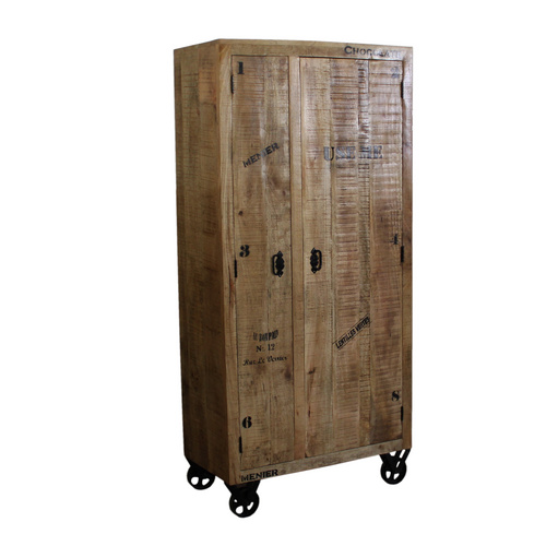 SIT Schrank »RUSTIC«, Mangoholz/Metall, 2-türig - braun