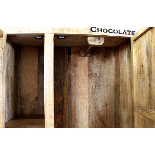 SIT Schrank »RUSTIC«, Mangoholz/Metall, 2-türig - braun