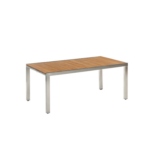 MERXX Gartenmöbelset »Ferrara«, 7-tlg., gepadded/klappbar, Edelstahl/Textil/Akazie - grau