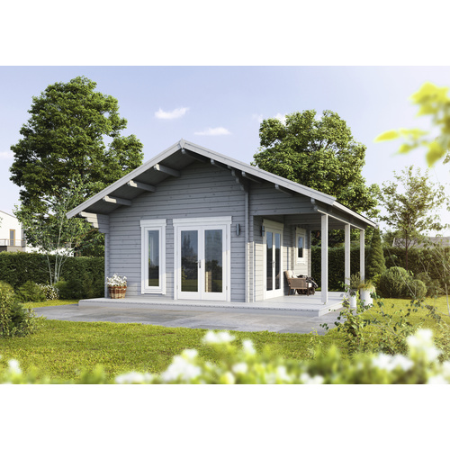 WOLFF FINNHAUS Gartenhaus »Tirol 92 SD links«, Holz, BxHxT: 751 x 385 x 725 cm (Außenmaße inkl. Dachüberstand) - braun WOLFF FINNHAUS Gartenhaus »Tirol 92 SD links«, Holz, BxHxT: 751 x 385 x 725 cm (Außenmaße inkl. Dachüberstand) - braun