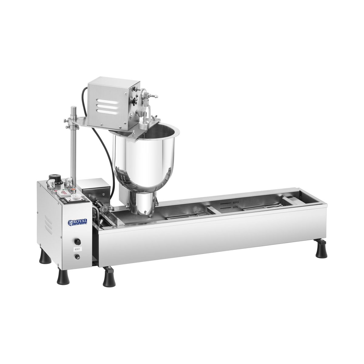 Donut-Maschine – 10 l – 3000 W – 450 Donuts/h – Ablasshahn – Royal Catering Donut-Maschine – 10 l – 3000 W – 450 Donuts/h – Ablasshahn – Royal Catering