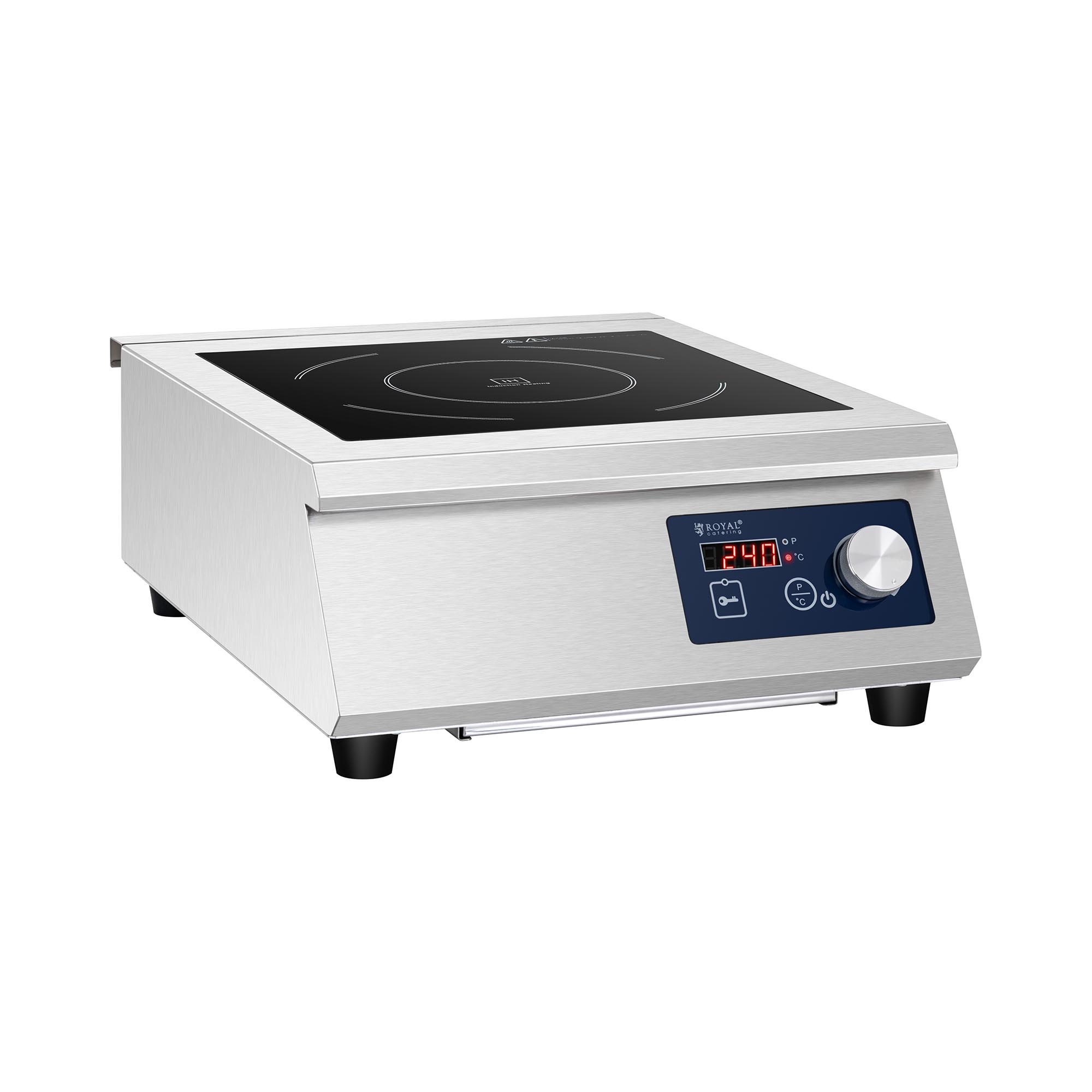 Induktionsplatte - 5000 W - 33 cm - 240 °C - Royal Catering