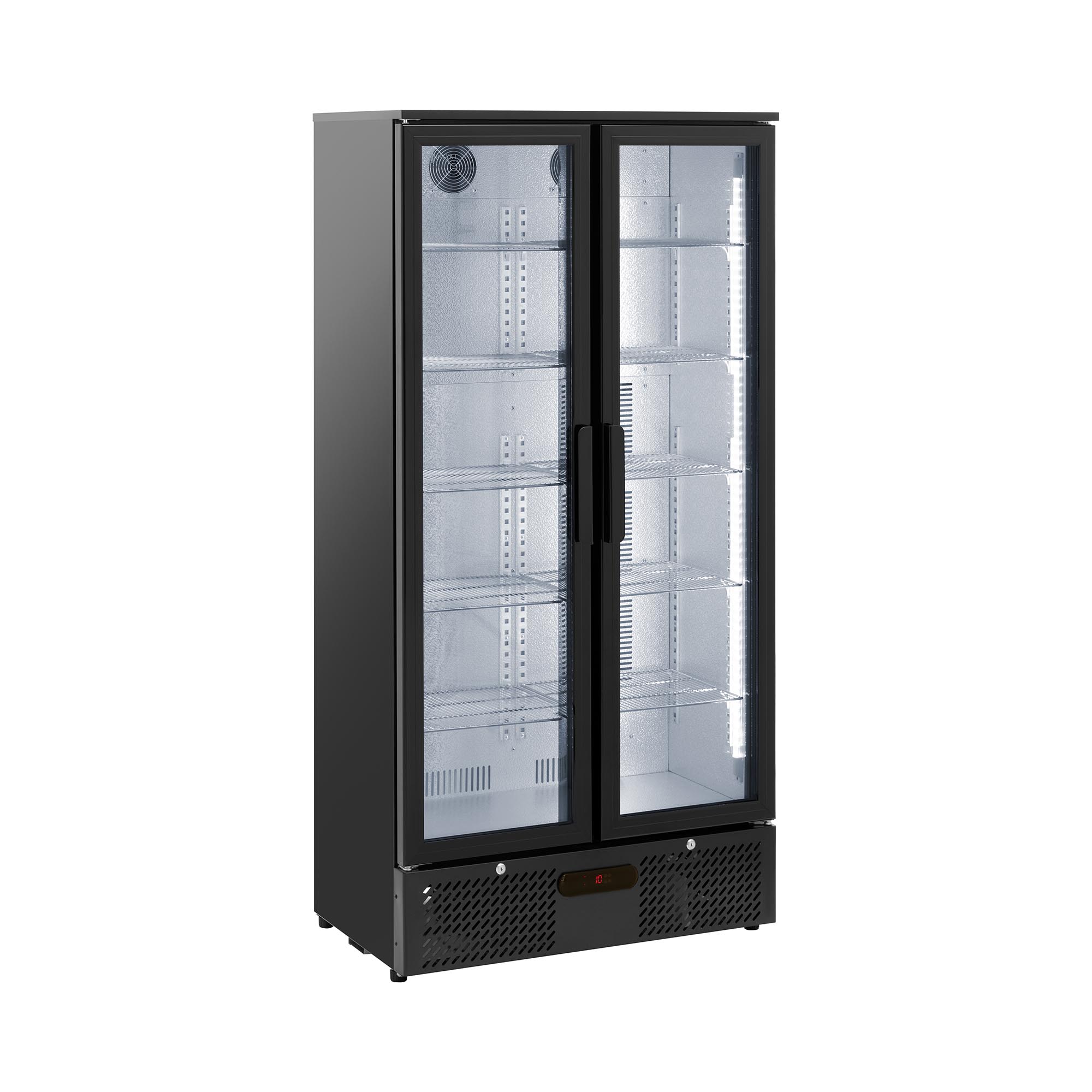 Getränkekühlschrank - 458 l - Royal Catering - Schwarzer, pulverbeschichteter Stahl Getränkekühlschrank - 458 l - Royal Catering - Schwarzer, pulverbeschichteter Stahl