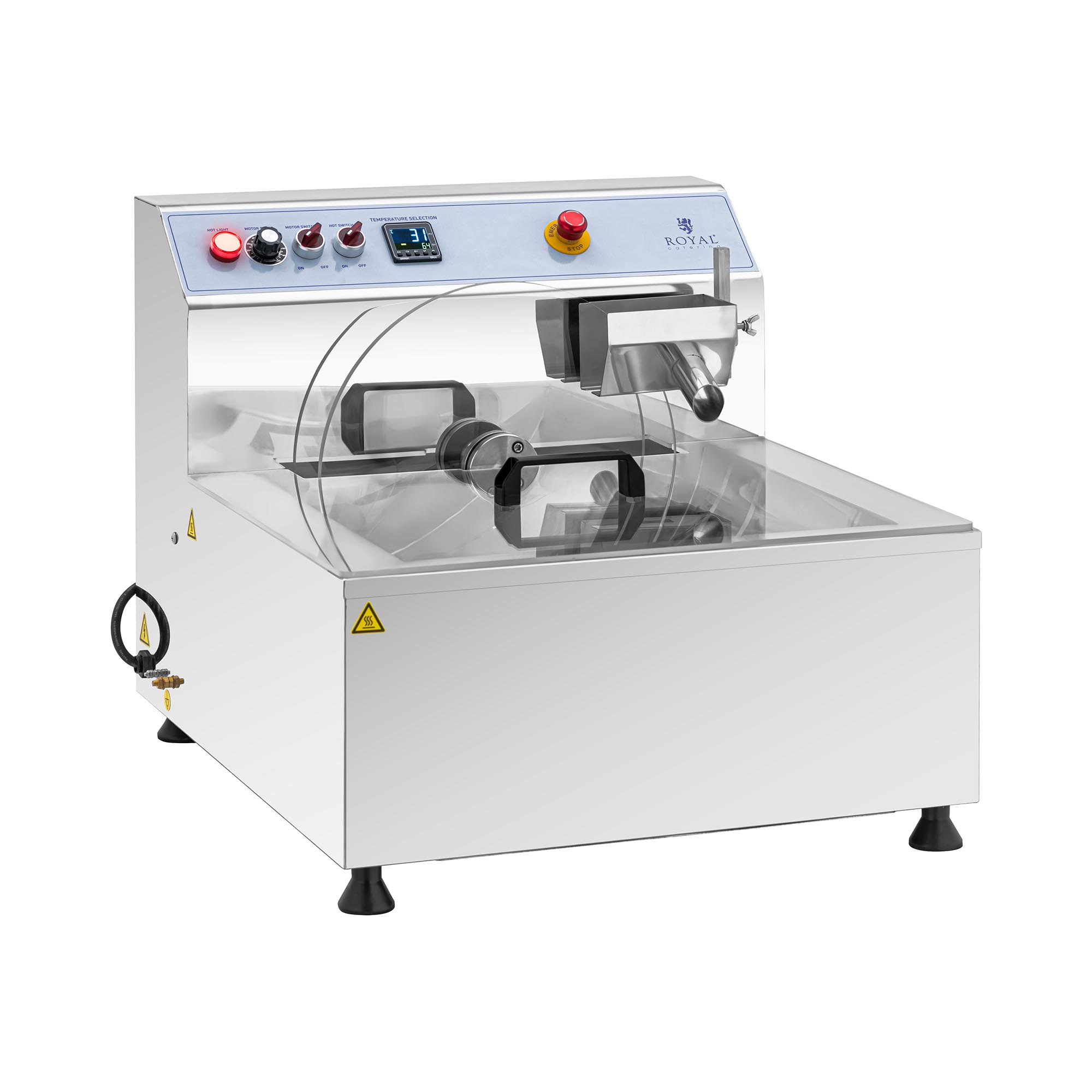 Schokoladen-Temperiergerät - Edelstahl - 960 W - 15 l - Royal Catering Schokoladen-Temperiergerät - Edelstahl - 960 W - 15 l - Royal Catering