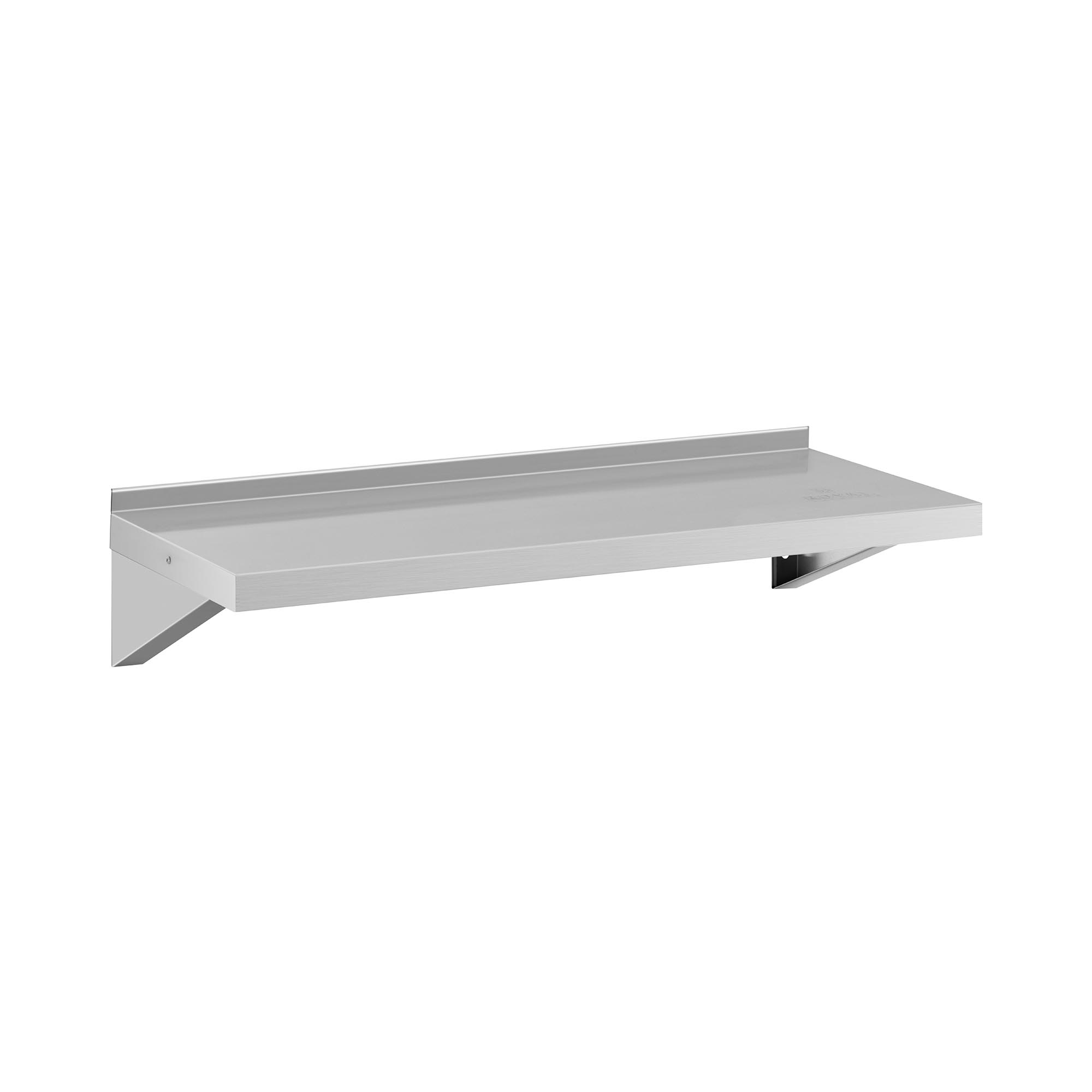 Wandbord - Edelstahl - 100 x 40 cm - bis 30 kg - Royal Catering