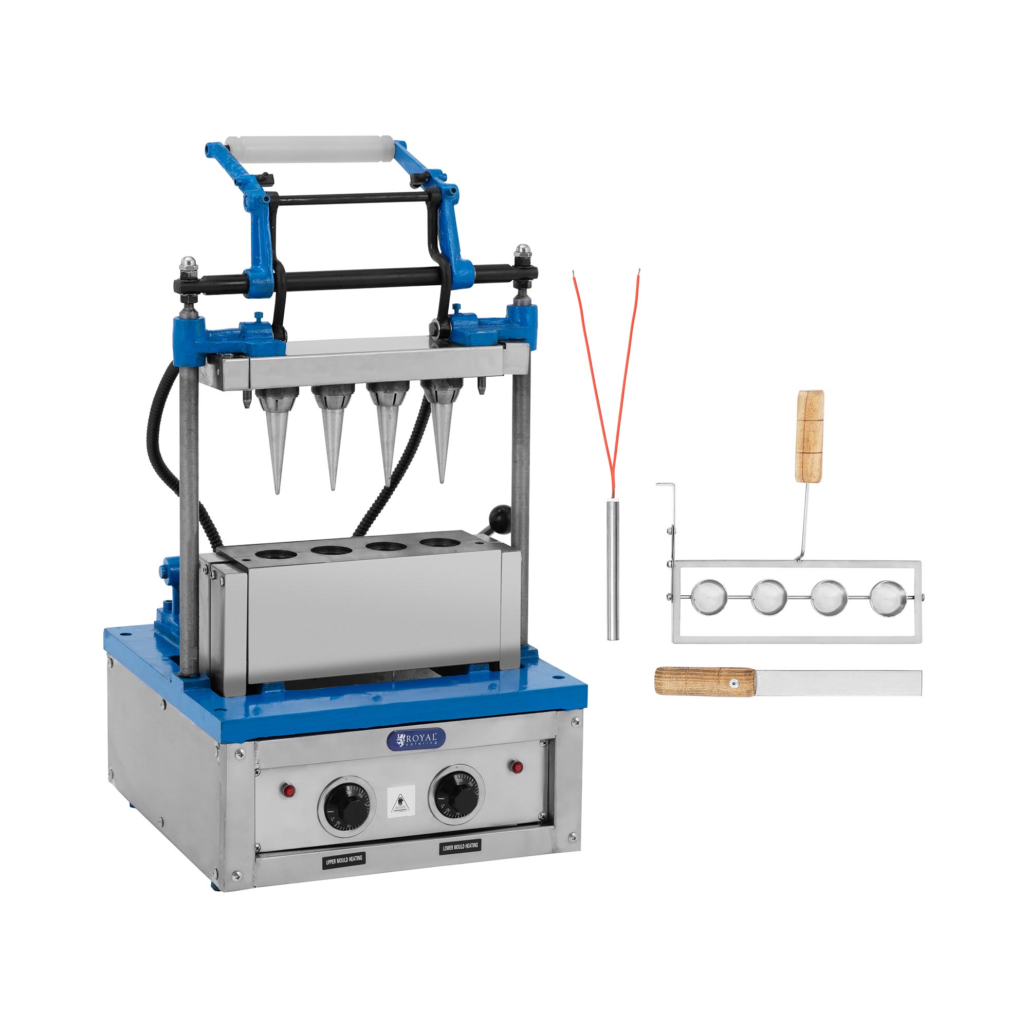 Waffeleisen für Eiswaffeln - 100 - 120 Waffeln/h - 47 x 112 mm - Royal Catering Waffeleisen für Eiswaffeln - 100 - 120 Waffeln/h - 47 x 112 mm - Royal Catering