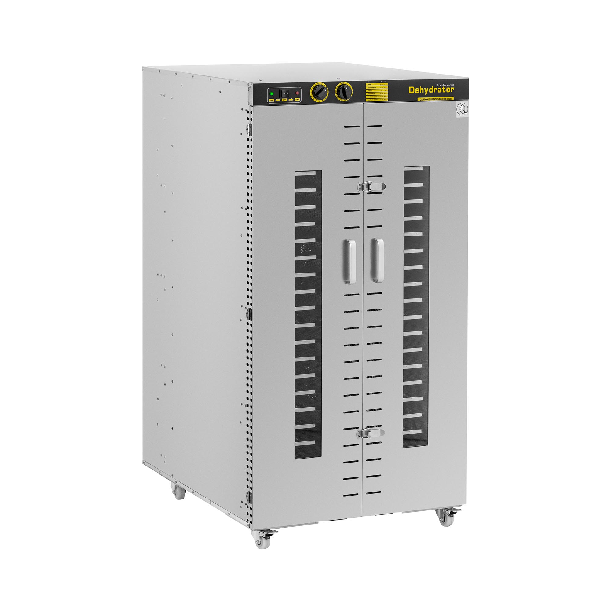 Dörrautomat - 5850 W - 24 Etagen - mit Rollen - Royal Catering Dörrautomat - 5850 W - 24 Etagen - mit Rollen - Royal Catering