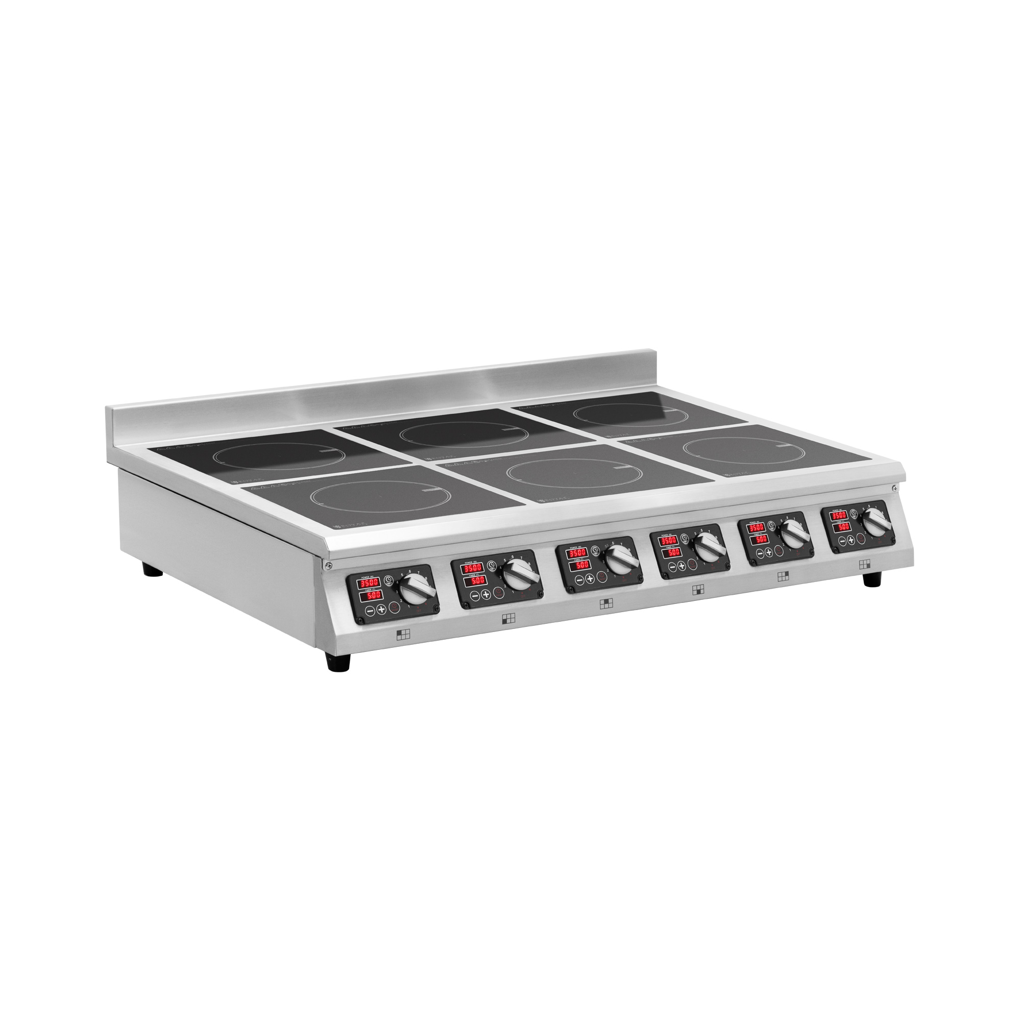 Induktionsplatte - 6 x 28 cm - 60 bis 240 °C - 400 V - Timer - Royal Catering Induktionsplatte - 6 x 28 cm - 60 bis 240 °C - 400 V - Timer - Royal Catering