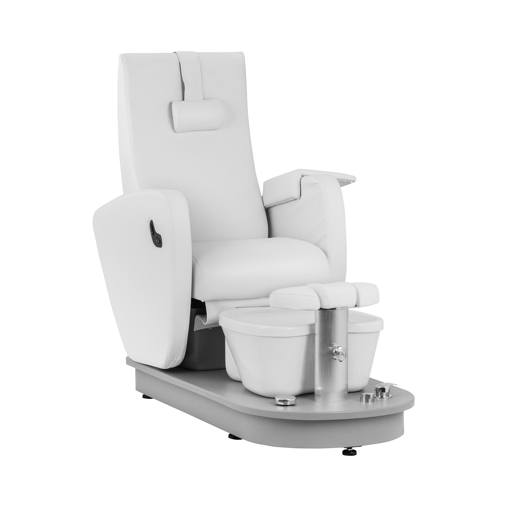 physa Fußpflegestuhl elektrisch - mit Fußwanne - 115 W - 200 kg - weiß