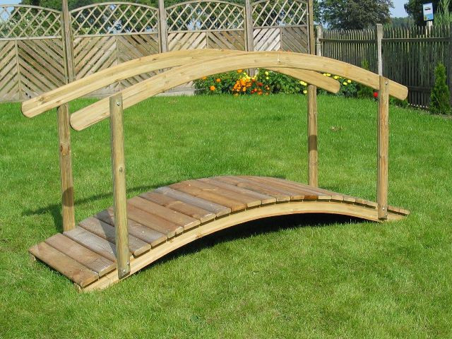 Gartenbr?cke/ Teichbr?cke Typ 240-80 mit zwei Handl?ufen