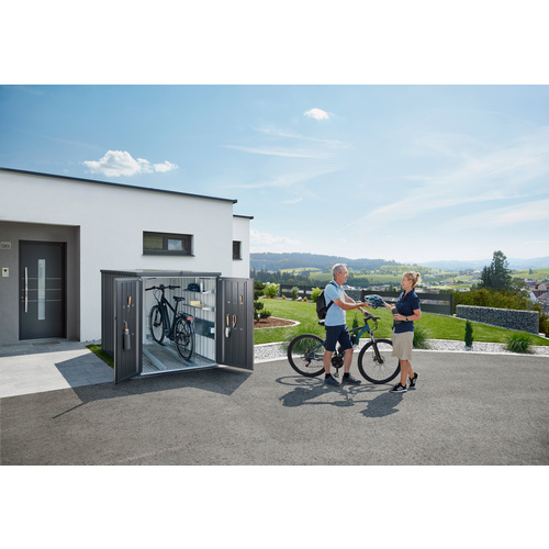 BIOHORT Minigarage, BxTxH: 145 cm x 203 cm x 151 cm - grau - Gallery 3 BIOHORT Minigarage, BxTxH: 145 cm x 203 cm x 151 cm - grau