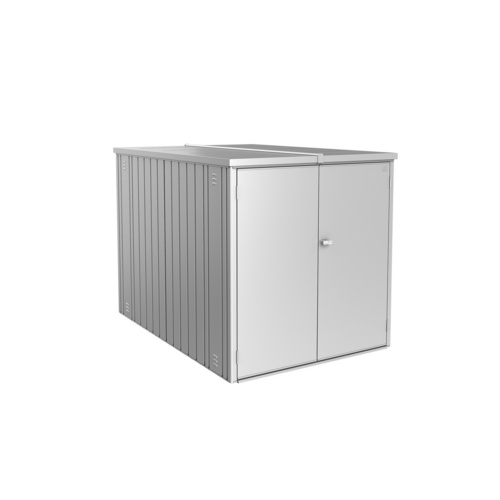 BIOHORT Minigarage, BxTxH: 145 cm x 203 cm x 151 cm - silberfarben