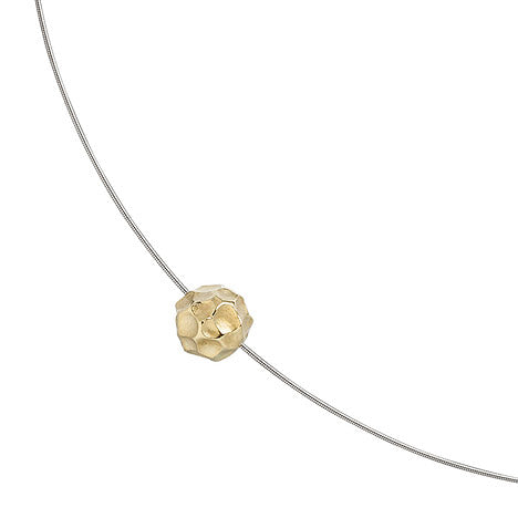 Collier Kette mit Anhänger aus Edelstahl mit 585 Gold kombiniert matt 42 cm - Gallery 4 Collier Kette mit Anhänger aus Edelstahl mit 585 Gold kombiniert matt 42 cm