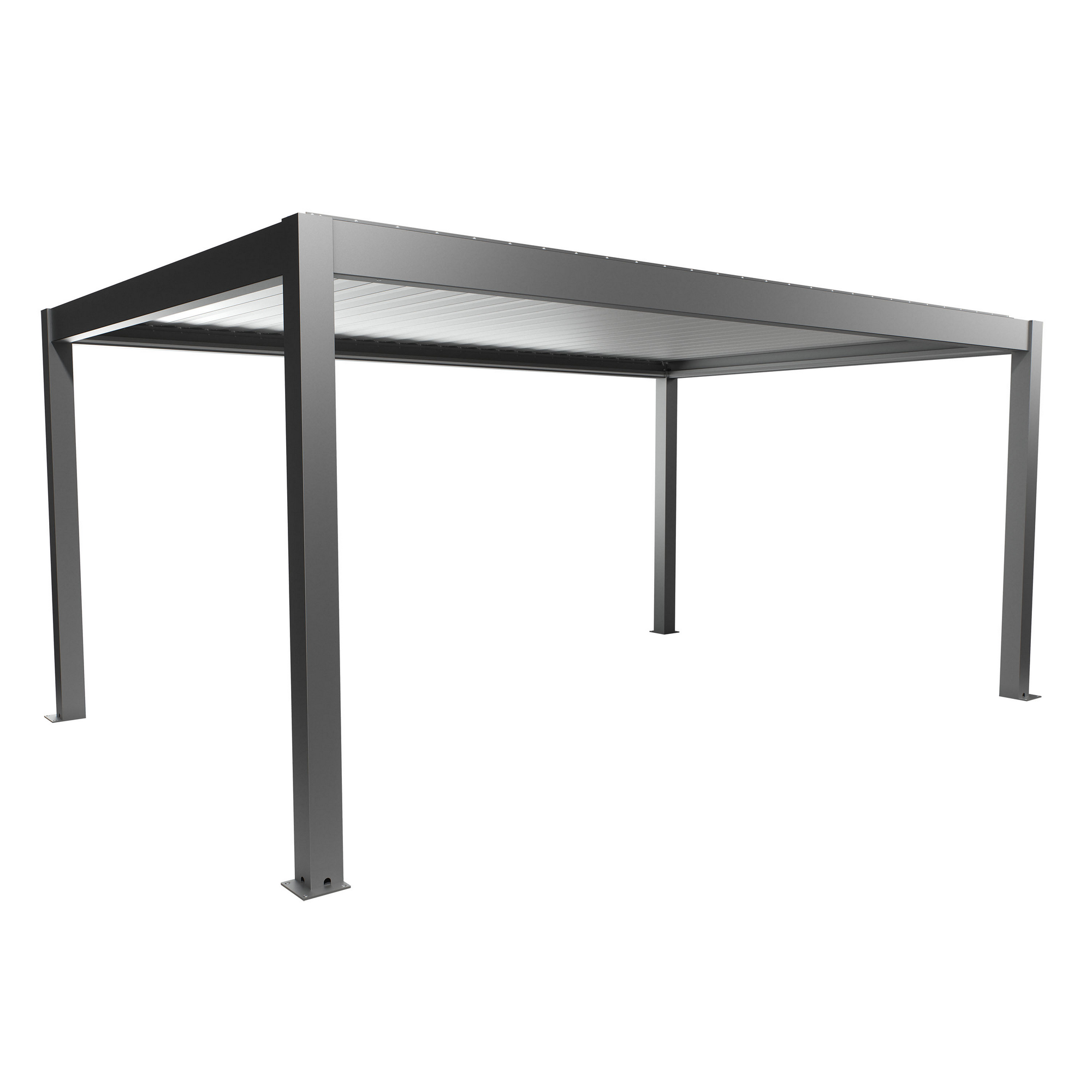 Biohort Pergola quarzgrau metallic/silberfarben 5,5 x 3,5 m Biohort Pergola quarzgrau metallic/silberfarben 5,5 x 3,5 m