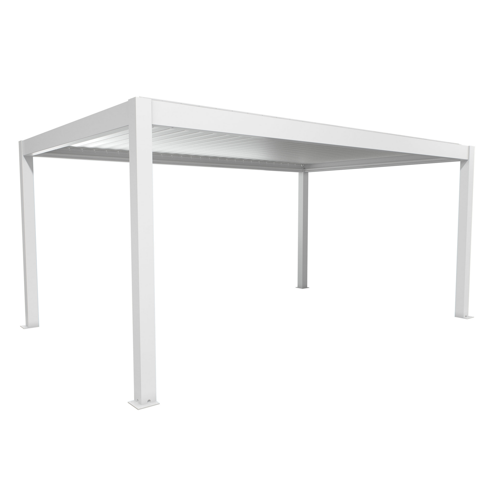 Biohort Pergola weiß/silberfarben 5,5 x 3,5 m