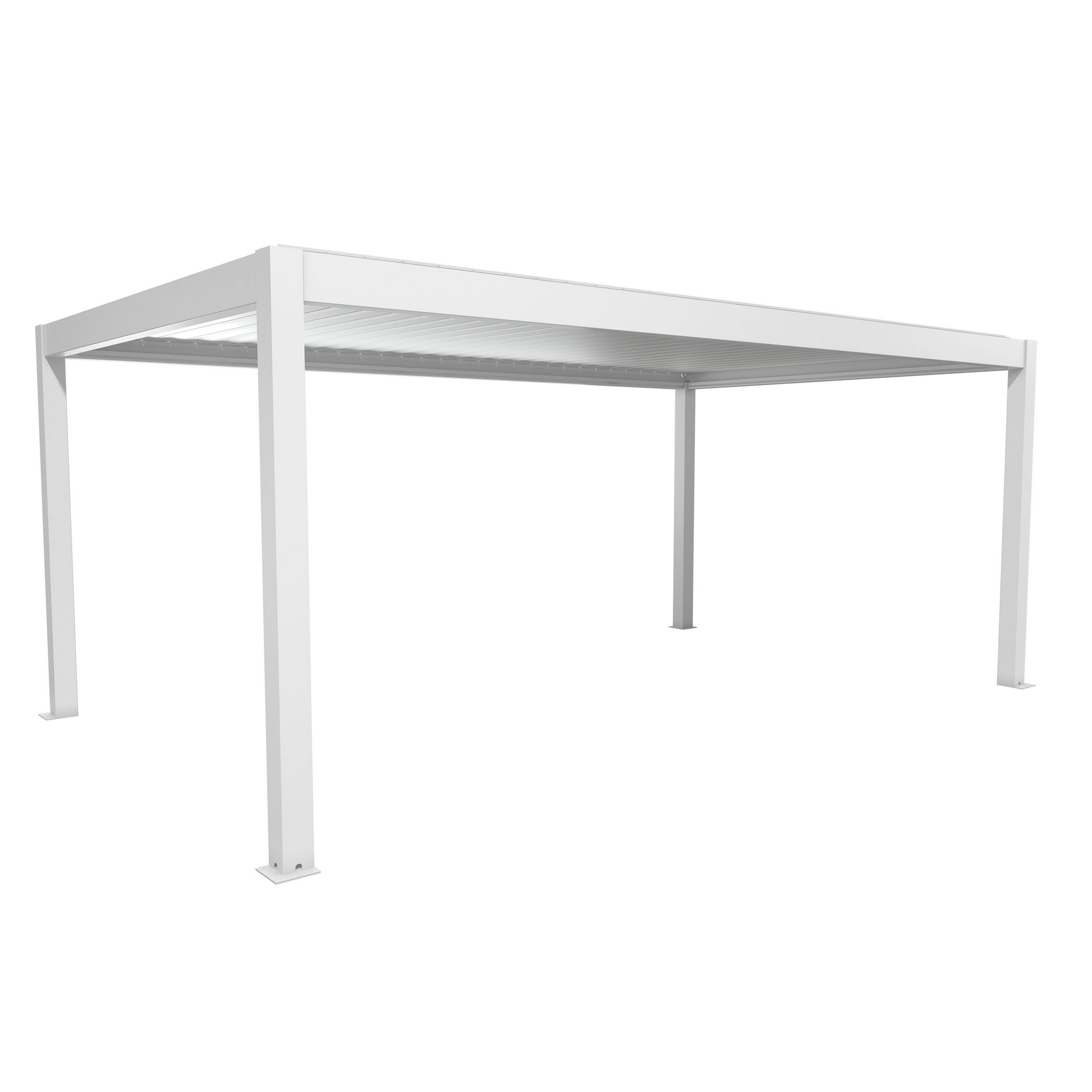 Biohort Pergola weiß/silberfarben 6 x 3,5 m