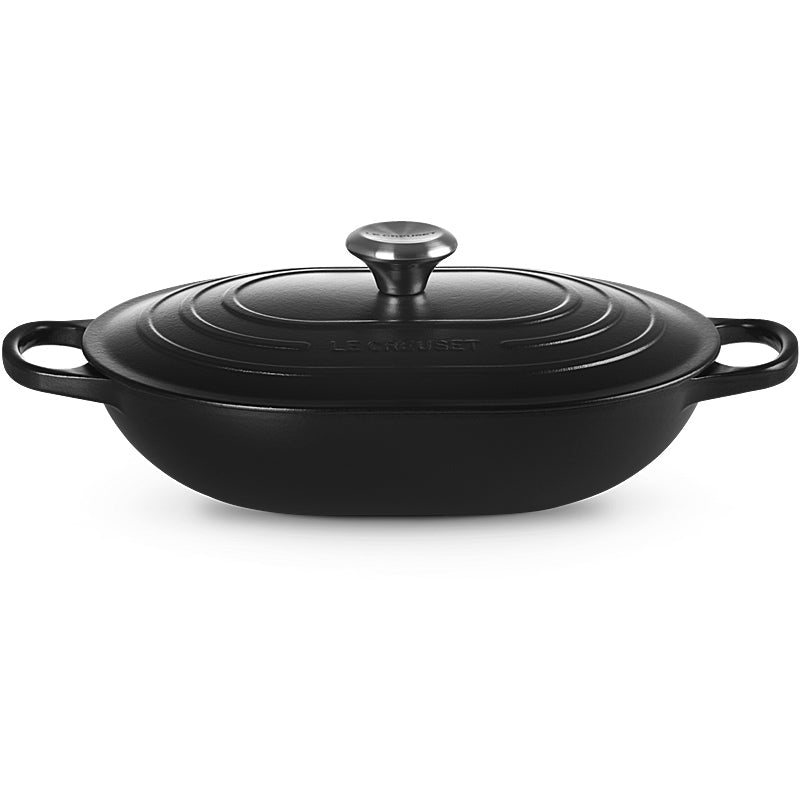 Le Creuset Oblong Signature 31 cm Schwarz Le Creuset Oblong Signature 31 cm Schwarz