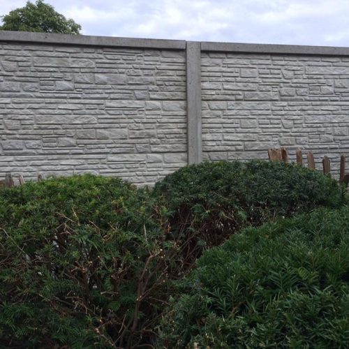 Betonzaun Mountain grau einseitig 200x231cm Betonzaun Mountain grau einseitig 200x231cm