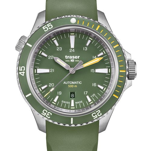 Traser H3 110327 P67 Diver Automatik Green Herrenuhr 46mm 50ATM