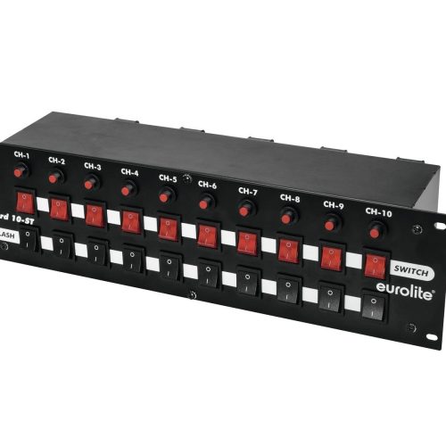 BOARD-10ST- 10-fach Schaltboard im 19" Format - Schalter + Taster Schutzkontakt-Ausgänge BOARD-10ST- 10-fach Schaltboard im 19" Format - Schalter + Taster Schutzkontakt-Ausgänge