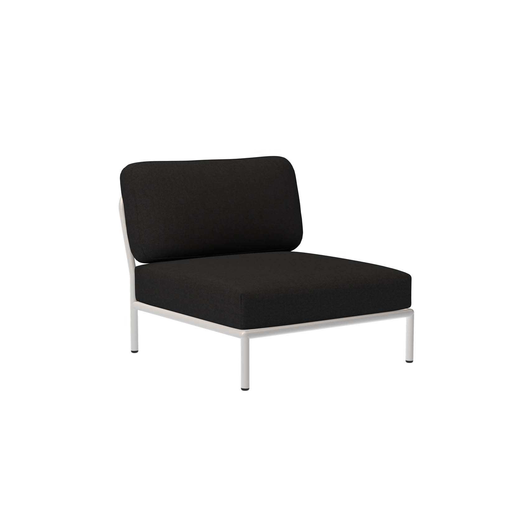 LEVEL Outdoor Sessel Lounge-Modul 1 Weiß Kohle - Gallery 1 LEVEL Outdoor Sessel Lounge-Modul 1 Weiß Kohle